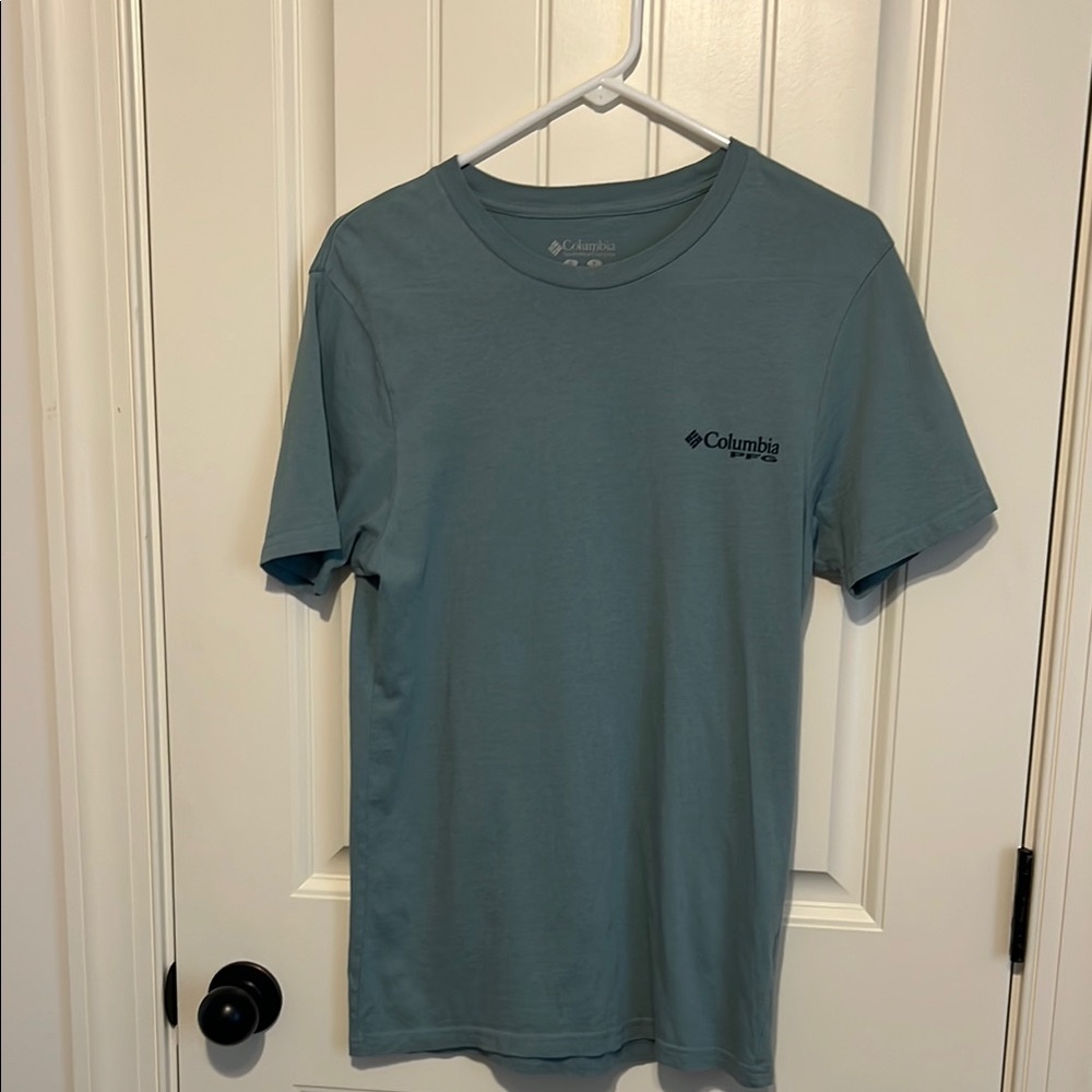 Columbia Blue Short Sleeve Tee Casual Comfort